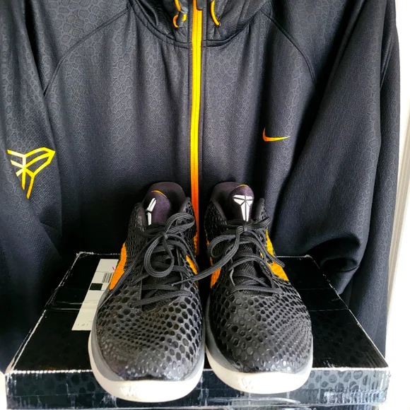 !!! 100% Authentic Kobe 6 Protro Black Del Sol w/matching Hoodie!!! Nike Kobe 6 Black Del Sol Men main image 2